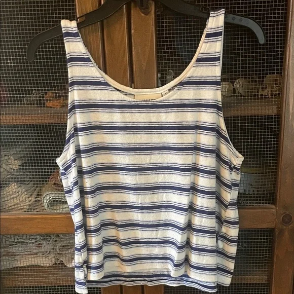 Jungmaven Cropped Tank Stripe small hemp/cotton blend - Picture 1 of 2